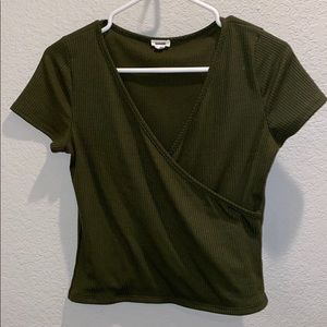 Army Green Crop Top